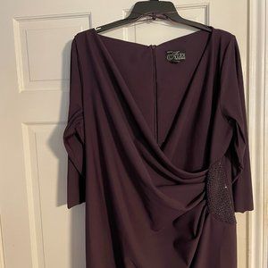 Aubergine formal  full length dress